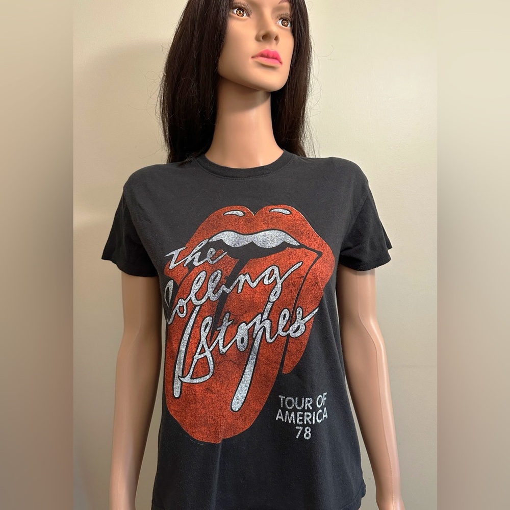 The Rolling Stones Black Cotton Tee